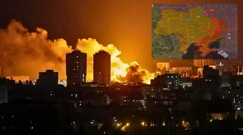 El Ministerio de Defensa ruso reporta la destrucción de talleres de drones, arsenales y posiciones temporales del ejército ucraniano y de mercenarios extranjeros.