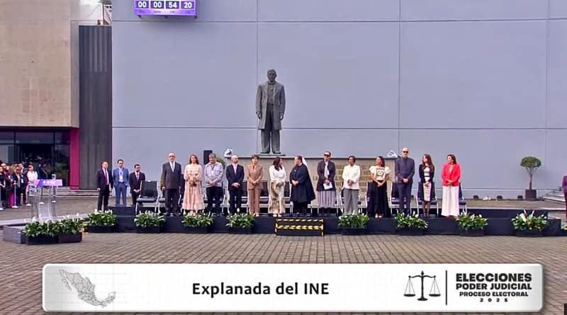 La presidenta exhorta a los ciudadanos a decidir este 2 de junio quiénes conformarán un Poder Judicial honesto y sin privilegios; rechaza versiones de imposición.