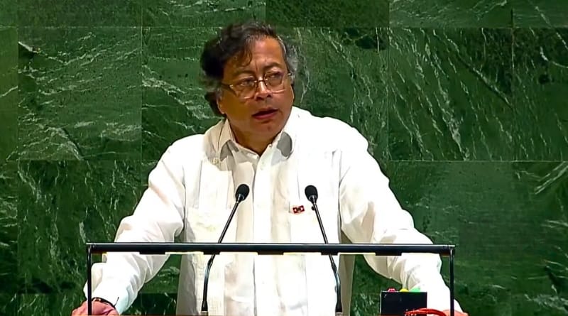 El presidente colombiano acusó a su homólogo de EE.UU. de impulsar el narcotráfico, agravar la crisis climática y fomentar guerras en el mundo.